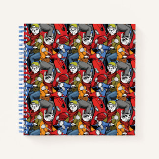 Cuaderno Patrón Scooter de gatos y perros