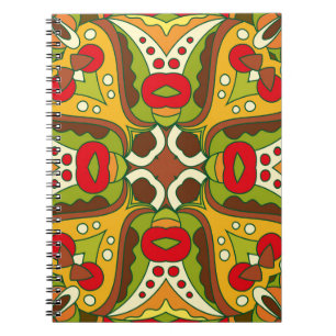 Cuaderno Patrón Seamless de Estilo Étnico Oriental