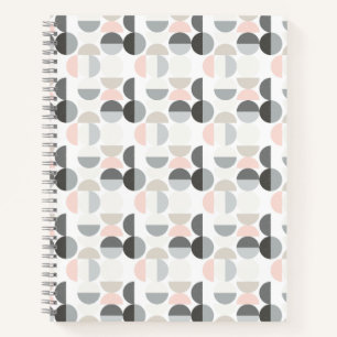 Cuaderno Patrón semicircular de estilo escandinavo