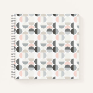 Cuaderno Patrón semicircular de estilo escandinavo