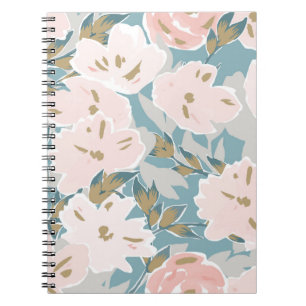Cuaderno Patrón simple y sin fisuras de flujo de gouache di