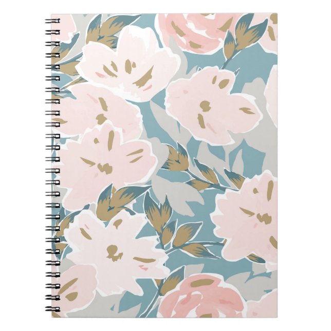 Cuaderno Patrón simple y sin fisuras de flujo de gouache di (Frente)
