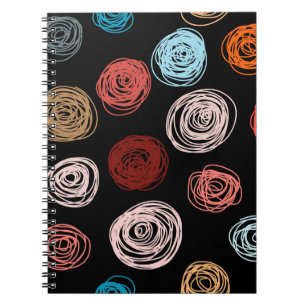 Cuaderno Patrón sin brillo, puntos abstractos dibujados a m