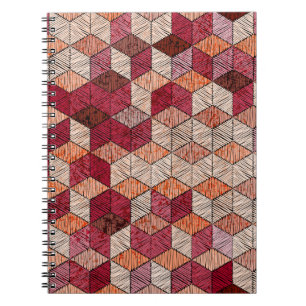 Cuaderno Patrón sin fisuras bordado. Bohemio. 