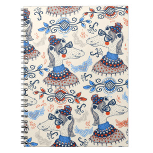 Cuaderno patrón sin fisuras con herradura personalizado, an