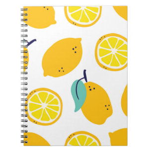 Cuaderno Patrón sin fisuras de frutos de limón
