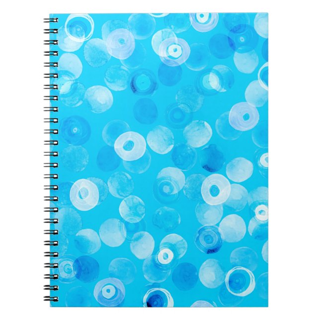 Cuaderno Patrón sin fisuras de polka abstracta (Frente)