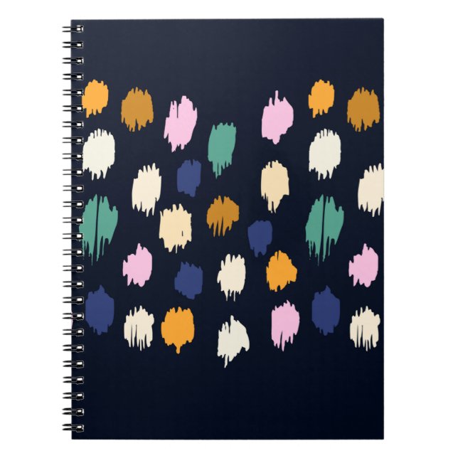 Cuaderno Patrón sin fisuras de puntos de polka (Frente)