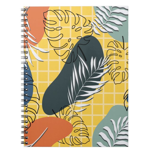 Cuaderno Patrón sin fisuras, formas abstractas y (Frente)