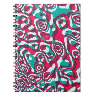 Cuaderno Patrón sin fisuras psicodélicas