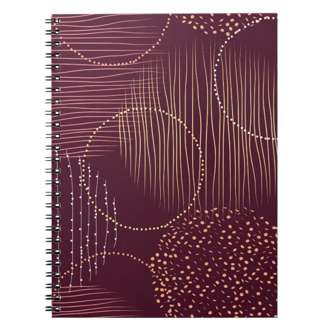 Cuaderno Patrón sin foco con círculos acuarelas (Frente)