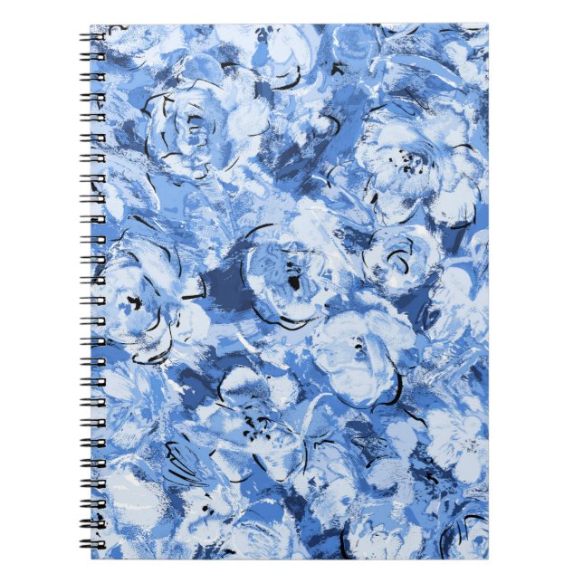 Cuaderno Patrón sin foco con flores (Frente)