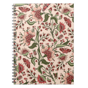Cuaderno Patrón sin foco con flores de fantasía, wal natu