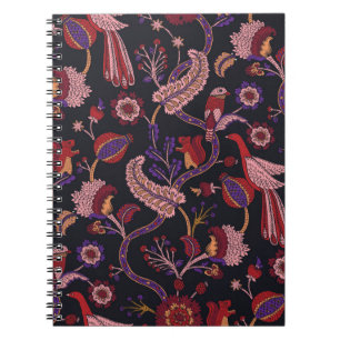 Cuaderno Patrón sin foco con flores de fantasía, wal natura