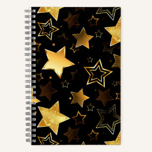 Cuaderno Patrón sin foco con las estrellas doradas