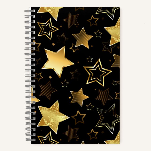 Cuaderno Patrón sin foco con las estrellas doradas (Anverso)