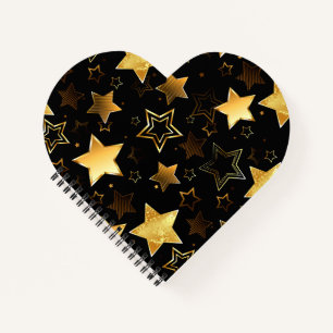 Cuaderno Patrón sin foco con las estrellas doradas