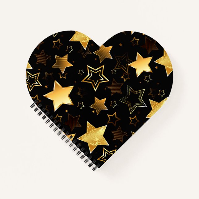 Cuaderno Patrón sin foco con las estrellas doradas (Anverso)