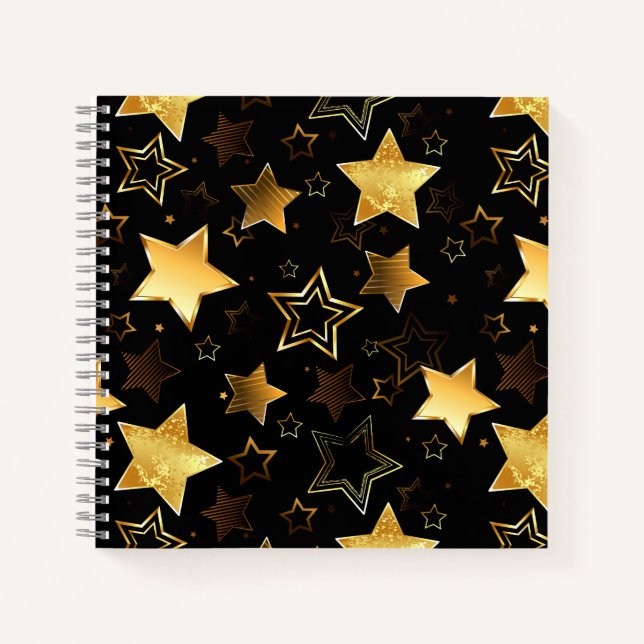 Cuaderno Patrón sin foco con las estrellas doradas (Anverso)