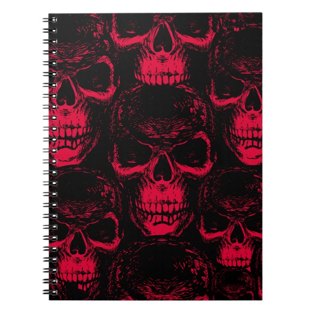 Cuaderno Patrón sin foco con siniestro ataque humano dibuja (Frente)