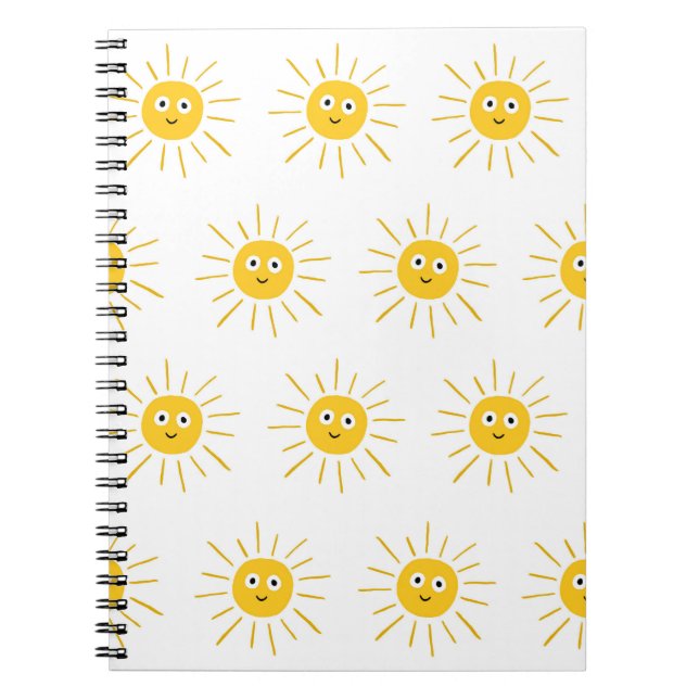 Cuaderno Patrón sin foco con sol. , ilusiones esquemáticas  (Frente)