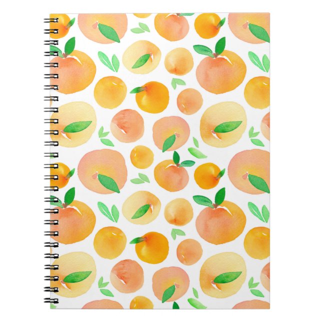 Cuaderno Patrón sin foco con una capa de acuarela pintada a (Frente)