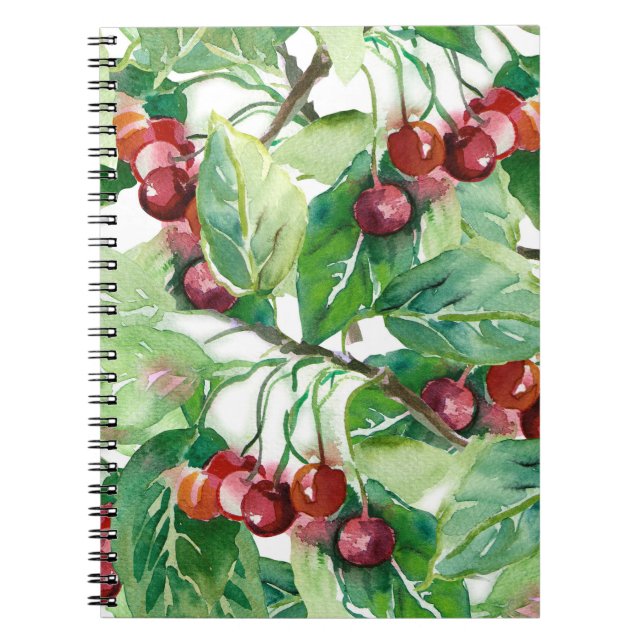 Cuaderno Patrón sin foco de cereza (Frente)