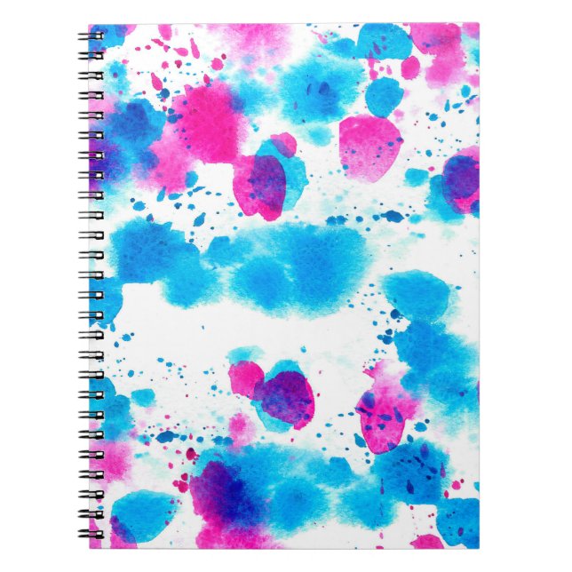 Cuaderno Patrón sin foco en forma de grano con agua de manc (Frente)