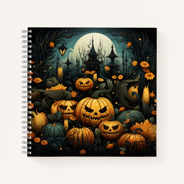 Cuaderno Patrón sin foco Guay Halloween Impresionantes Cala (Anverso)