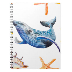Cuaderno Patrón sin foco Starfish caribeño