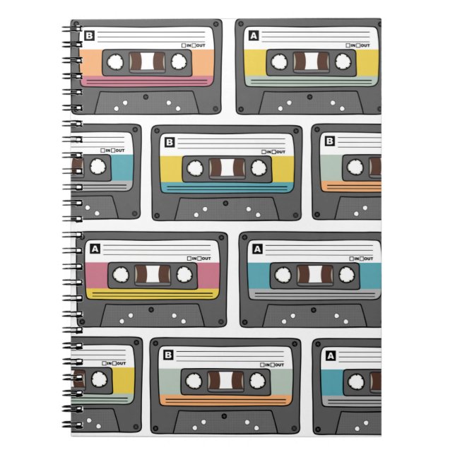Cuaderno Patrón sin inconvenientes con cintas de cassette r (Frente)