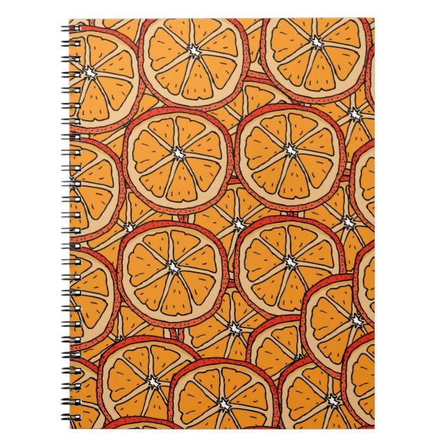 Cuaderno Patrón sin inconvenientes con el naranja. Textura  (Frente)