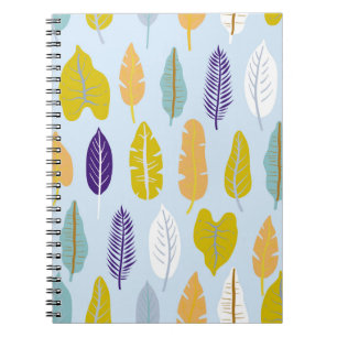 Cuaderno Patrón sin mar con el plan de selva tropical silve