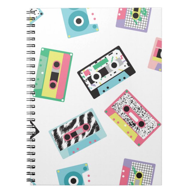 Cuaderno Patrón sin problemas con cintas de audio en los añ (Frente)