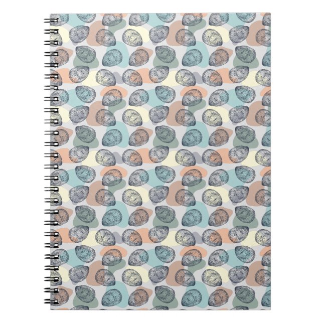 Cuaderno Patrón sin problemas con el portapapeles de concha (Frente)