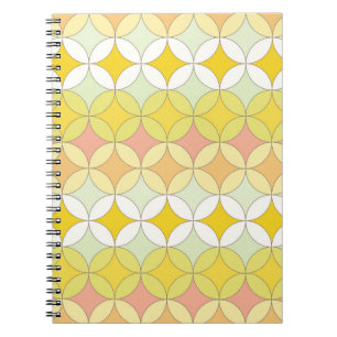 Cuaderno Patrón sin problemas de estilo retro disco