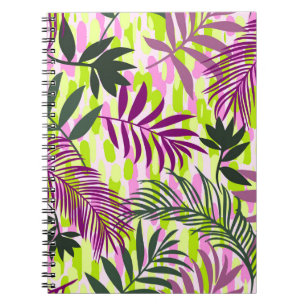 Cuaderno Patrón sin soldadura botánica mezclado con la velo