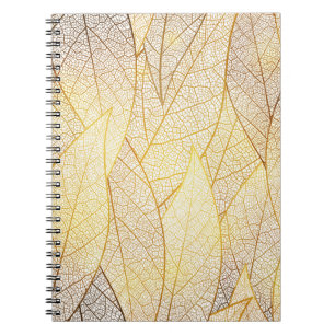 Cuaderno Patrón sin soldadura con hojas de oro