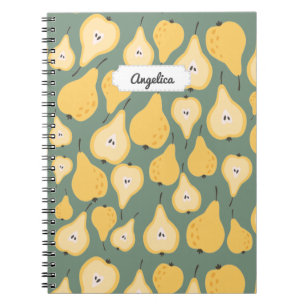 Cuaderno Patrón sin soldadura de la pera amarilla del perso
