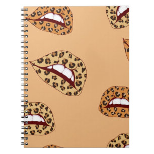 Cuaderno Patrón sin soldadura de los labios de impresión de