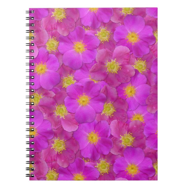 Cuaderno Patrón sin soldadura de Rosa salvaje (Frente)