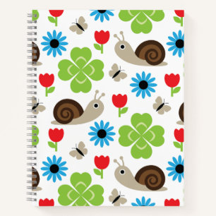 Cuaderno Patrón sin soldadura de Snack y Clover