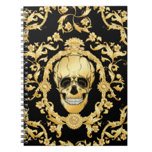 Cuaderno Patrón sin soldadura, fondo En barroco, rococó, v