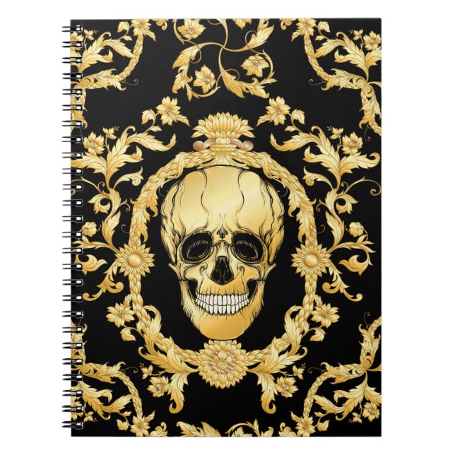 Cuaderno Patrón sin soldadura, fondo En barroco, rococó, v (Frente)