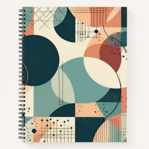 Cuaderno Patrón sin soldadura mínimo abstracto - Geométrico