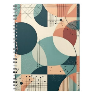 Cuaderno Patrón sin soldadura mínimo abstracto - Geométrico