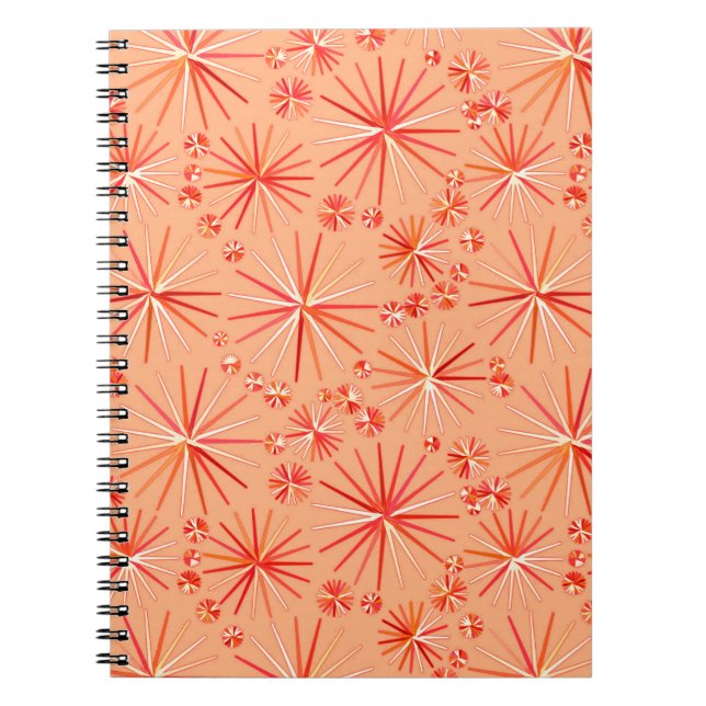 Cuaderno Patrón sputnik de mediados de siglo, sombras de co (Frente)