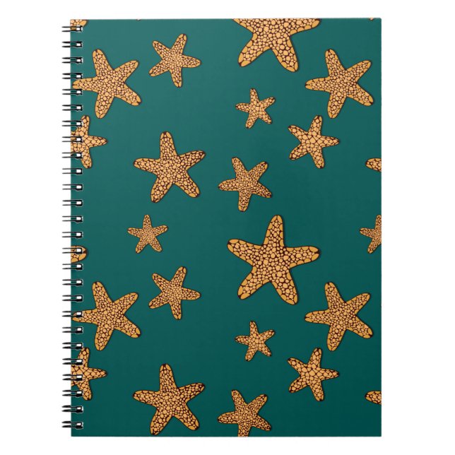 Cuaderno Patrón Starfish Naranja (Frente)