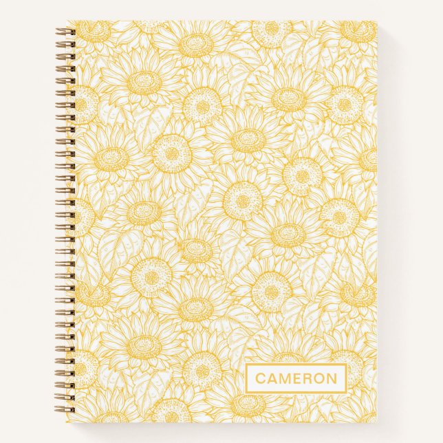 Cuaderno Patrón Sunflower (Anverso)