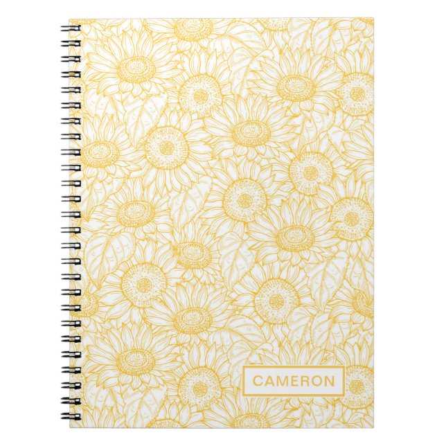 Cuaderno Patrón Sunflower (Frente)